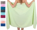 Betz Badetuch XXL 100x200 cm 100% Baumwolle – Weiches Frottee Saunatuch & Strandtuch – Pflegeleicht & saugstark – Palermo Serie – Farbe Grün