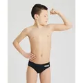 Team Badehose Slip Jungen Einfarbig - Black-white - 116