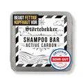 NEU: Störtebekker® Premium Shampoo Bar Active Carbon | Festes Shampoo Herren & Damen mit Aktivkohle | 3in1 Duschseife Männer | Intensivpflege für Haare & Kopfhaut - vegan, handgefertigt (100g)