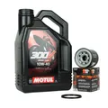 Ölwechsel Motul 300v 10W40 + Ölfilter KN204 für Honda CBR Kawasaki Yamaha MT-07