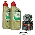 Ölwechsel Castrol Power1 10W40 + Ölfilter KN204 für Honda Kawasaki Yamaha MT-07