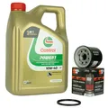 Ölwechsel Castrol Power1 10W40 + Ölfilter KN204 für Honda Kawasaki Yamaha MT-07