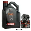 Ölwechsel Motul 7100 10W40 + Ölfilter KN204 für Honda Kawasaki Yamaha MT-07