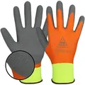 Hase Safety Gloves Latexhandschuhe Montagehandschuh aus 13 Gauge Polyester Latex Vollbeschichtung (Packung, 10-St., VPE= 10 Paar, Gr 7-11) Flexibel 9