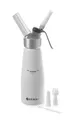 Hendi Sahnespender 0,5L Kitchen Line Weiss Aluminium inkl. 3 Tüllen & Bürste NEU