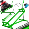 MASKO® Rasentraktor Heber 400kg Aufsitzmäher Hebevorrichtung Rasentraktorheber Reinig.Hilfe Hebebühne inkl. Arbeitshandschuhen & Bürste