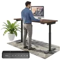 Ergotopia Schreibtisch Desktopia One (elektrisch höhenverstellbarer Schreibtisch) braun 180 cm