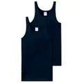 Schiesser Unterhemd Essentials (2er-Pack) blau 9