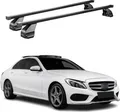 Menabo Dachträger für Mercedes C Klasse W205 Limo 2014-2021 75kg Stahl Schwarz