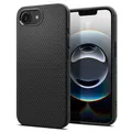 Spigen iPhone 17e / iPhone 16e Hülle [rutschfest] Liquid Air Case Slim TPU mit Truss-Design, Militärgeprüfter Schutz -Matte Black