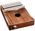 Ortega Guitars Kalimba C-Dur elektroakustisch - Percussion Series - Daumenklavier mit 17 Zungen - Mit Pickup - Inklusive Zubehör - Akazie, Natur (OKB1E)