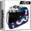 INTEGRALHELM FÜR MOTORRAD HJC RPHA 12 KRAKEN MC28 L