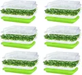 KAHEIGN 6Pcs Keimschalen für Sprossen, Seed Sprouter Tray 32cm x 26cm Keimschale