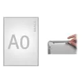 MAUL HEBEL Plakatrahmen standard, DIN A0, Aluminium-Rahmen silbereloxierter Aluminium-Rahmen, UV-stabilisierte Anti- (66040-08)