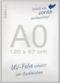 MAUL Klapprahmen A0 122x87x1,1 cm | Bilderrahmen für Poster, Werbemittel & Fotos | Flaches 25mm Aluminiumprofil | Aufklappbar für Bildertausch | Montage in Hoch- und Querformat möglich | Silber