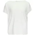 s.Oliver T-Shirt - Shirt - Kurzarmshirt - Jerseyshirt mit überschnittenen Schultern weiß XS (44)