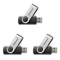 Intenso 3503460 Basic Line 8 GB USB-Stick USB 2 Silber-schwarz, 3er Pack 8GB, 3e