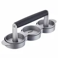 Westmark Mini Hamburgermaker, Formt 3 Mini-Patties (Ø: ca. 6,5 cm)