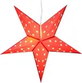 Adventsstern Faltstern Weihnachtsstern Rot LED Beleuchtung 60 cm Ø Fensterdeko