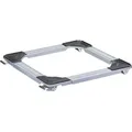 WAGNER Transporthilfe QUADRAT - verstellbar 46-66 cm x 5 cm, Stahl, 4 Bockrollen Ø 30 mm, Tragkraft 220 kg - 20119501