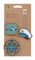 Lässig School Patches Set 3-teilig Patches Anhänger Police Blau Neu