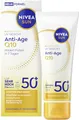 NIVEA SUN Sonnenschutz mit LSF 50+, straffende Gesichtssonnencreme, atmungsaktive Anti-Falten Sonnencreme mit LSF 50+ und PA++++, Breathable UV Gesicht Anti-Age Q10 (40 ml)