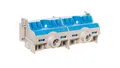 Listwa zaciskowa N na szynę 80A 2x25mm2 + 8x4 mm2 Cu niebiesko-szara FC N 10 260