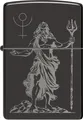 ZIPPO Original Feuerzeug Regular / Ebony Photo Image God Pluto / Geschenketui