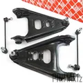 2x FEBI Querlenker + 2x FEBI Koppelstange Satz Vorderseite für SMART ForTwo 451