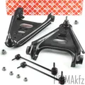 2x FEBI Querlenker mit Traggelenk + Koppelstange für Smart Fortwo Coupe Cabrio
