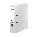 Original Falken Recycolor Umwelt-Ordner Öko. Made in Germany. Farbiger Papierbezug außen 8 cm breit DIN A4 weiß Ringordner Aktenordner Briefordner Büroordner Pappordner CO2-Neutral Blauer Engel
