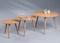 Couchtisch Oslo 2 in Wildeiche massiv - H=45cm, D=60cm