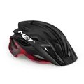 MET VELENO Sporthelm, Schwarz/Rot (Mehrfarbig), L