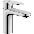 hansgrohe Vernis Blend Einhebel-Waschtischmischer, mit Zugstangen-Ablaufgarnitur, Ausladung 108 mm, 71585000 - Silber