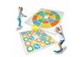 alldoro Spiel 2 in 1 XXL Wurfspiel Kick & Darts - für drinnen & draußen, ab 3 Jahren, Jumbo Geschicklichkeitsspiel mit Katapult für die ganze Familie