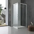 Duschkabine 80x80 Mit Klarglas Und Schiebetüren  Giada