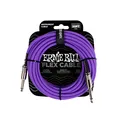 Ernie Ball P06420 Instrumentenkabel, 6,35 mm Mono, Lila, 6,1 m