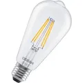 OSRAM SMART+ MATTER Filament Classic shapes Dimmable in Edison-Form, LED-Lampe, Glas, klar, 6 W, 806 lm, 2700 K, Matter, Smartspeaker-Kompatibel, D...