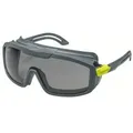 uvex i-guard Schutzbrille, chemikalienbeständig, kratzfest 9143282 , Farbe: anthrazit / lime