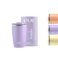 FLSK Kaffeebecher – Premium coffee to go-Becher aus Edelstahl – 100 % auslaufsicher, BPA-frei & doppelwandig – hält 3 h heiß (lavender, 350 ml)