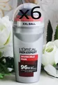 6x50ml L'Oreal Men Expert Invincible Man Anti Transpirant 96H Deo Roll-on Loreal