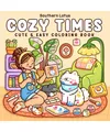 Cozy Times: Coloring Book for Adults and Teens Featuring Girls, Boys, and Pets i