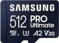 Samsung PRO Ultimate MB-MY512SB - Flash-Speicherkarte - 512GB - A2 / Video Class V30 / UHS-I U3 - microSDXC UHS-I - Blau (MB-MY512SB/WW)