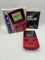 Nintendo GameBoy Color - Handheld-Spielkonsole - Brombeerrot Rot Pink - in OVP
