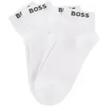 BOSS Sneakersocken (Set, 2-Paar) mit eingenähtem Markenschriftzug weiß 39-42