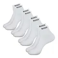 BOSS 4 Paar Herren Socken Casual Socken SH Uni CC, Farbe:Weiß, Größe:39-42, Artikel:-100 white