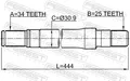 Für FEBEST 1812-A17DTRH AXLE HALF SHAFT RIGHT 25X444X34
