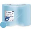 Lucart 851283 Putztuchrollen SkyTech 3500 XL 3-lagig blau Blattgröße: 36 x 36 cm, 500 Blatt je Rolle, EU-Ecolabel