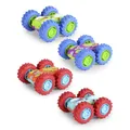 Dickie Toys - Monster Flippy Auto (10 cm) - buntes Flip-Spielzeugauto für Kinder ab 3 Jahre mit Friktionsantrieb und Gummireifen (4-Fach Sortiert, zufällige Auswahl)