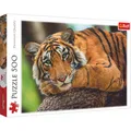 Trefl Puzzle 500 elementów Portret tygrysa (500 Teile) (37397)